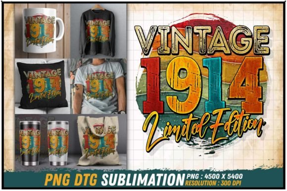 Download Vintage 1914 Limited Edition Retro Round - 1914 Collection