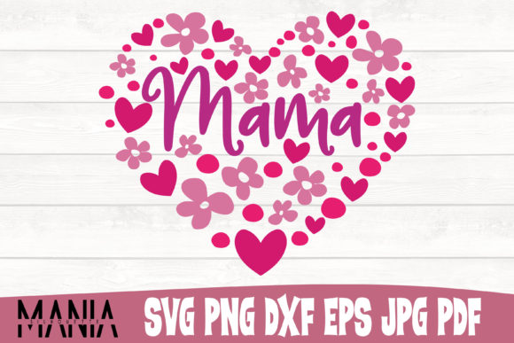 Download Mama Heart Design, Mother's Day Cut File - Premium Resources