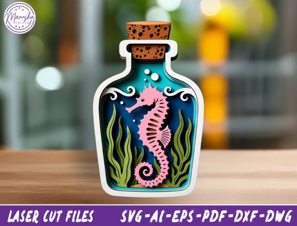 Download Ocean Layered Laser Cut File Svg - Cut file Collection