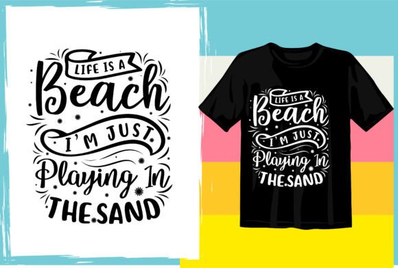 Download Summer Beach Typography T Shirt Design - Typography Collection