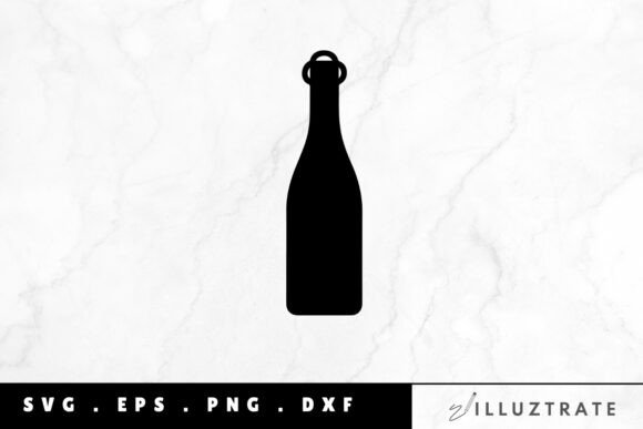 Download Wine Bottle SVG Cut File – Minimalist - Cut file Collection