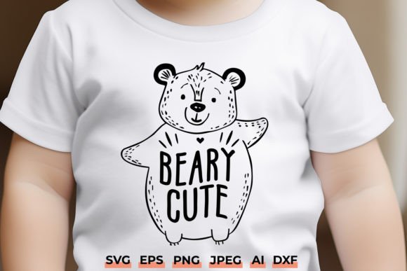 Download Beary Cute Baby Bear SVG DXF Cricut File - Cut file Collection