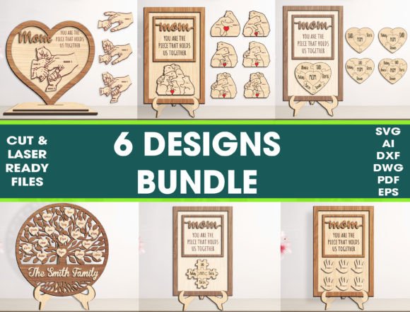 Download 6 Designs Mother's Day Cut File Bundle - Cut file Collection